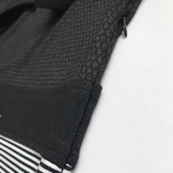 Waggon Paris Black Dress -white stripes- Sz Large - Picture 5 of 8